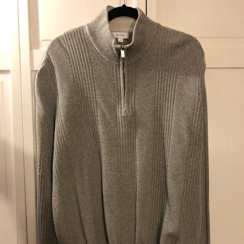 Calvin Klein half zip pull over sweater